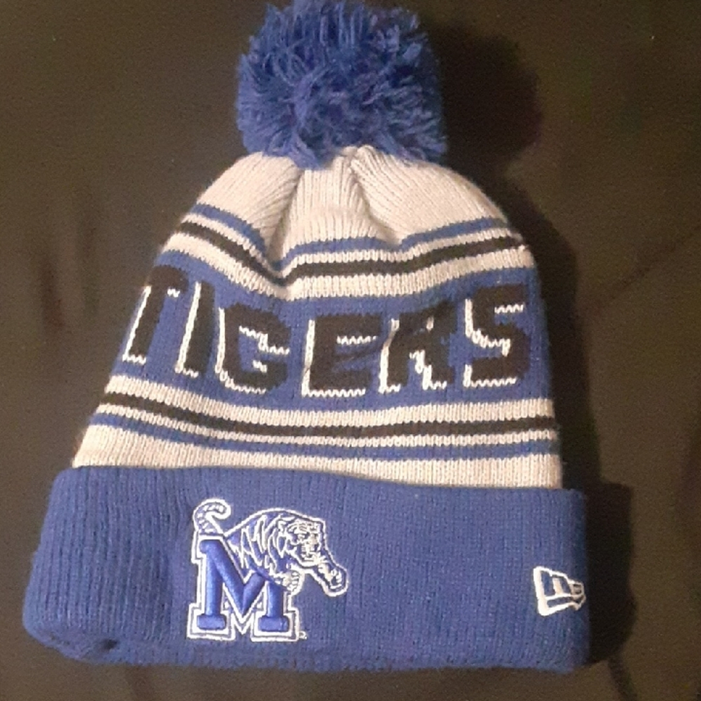 Memphis Tiger New Era Beanie with Fluffy Top